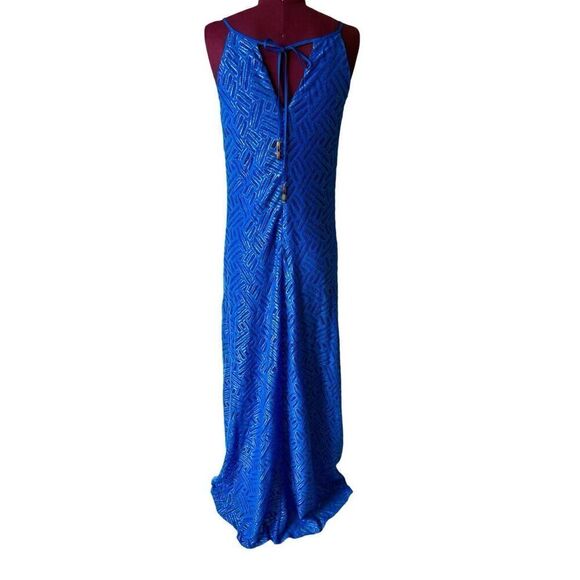 NEW LILLY PULITZER Angel Lace Blue Maxi Dress size S Sleeveless - Picture 4 of 12
